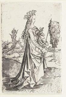 Master MZ - Saint Ursula (B. 10; L. VIII 11)