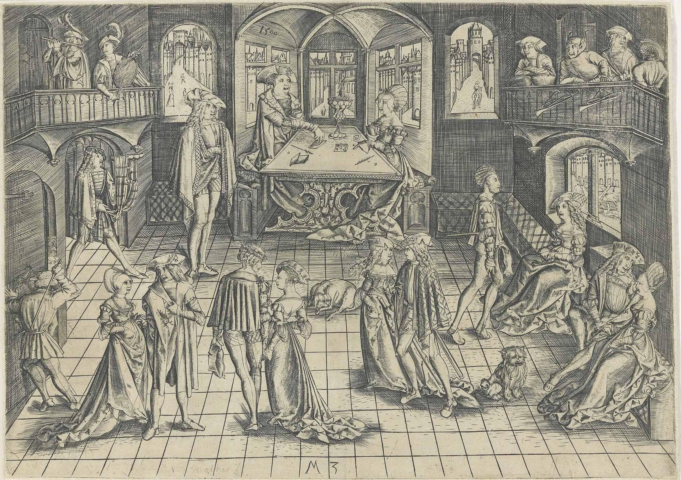 Master Mz - The Ball (The Palace Of Duke Albert Iv At Munich)