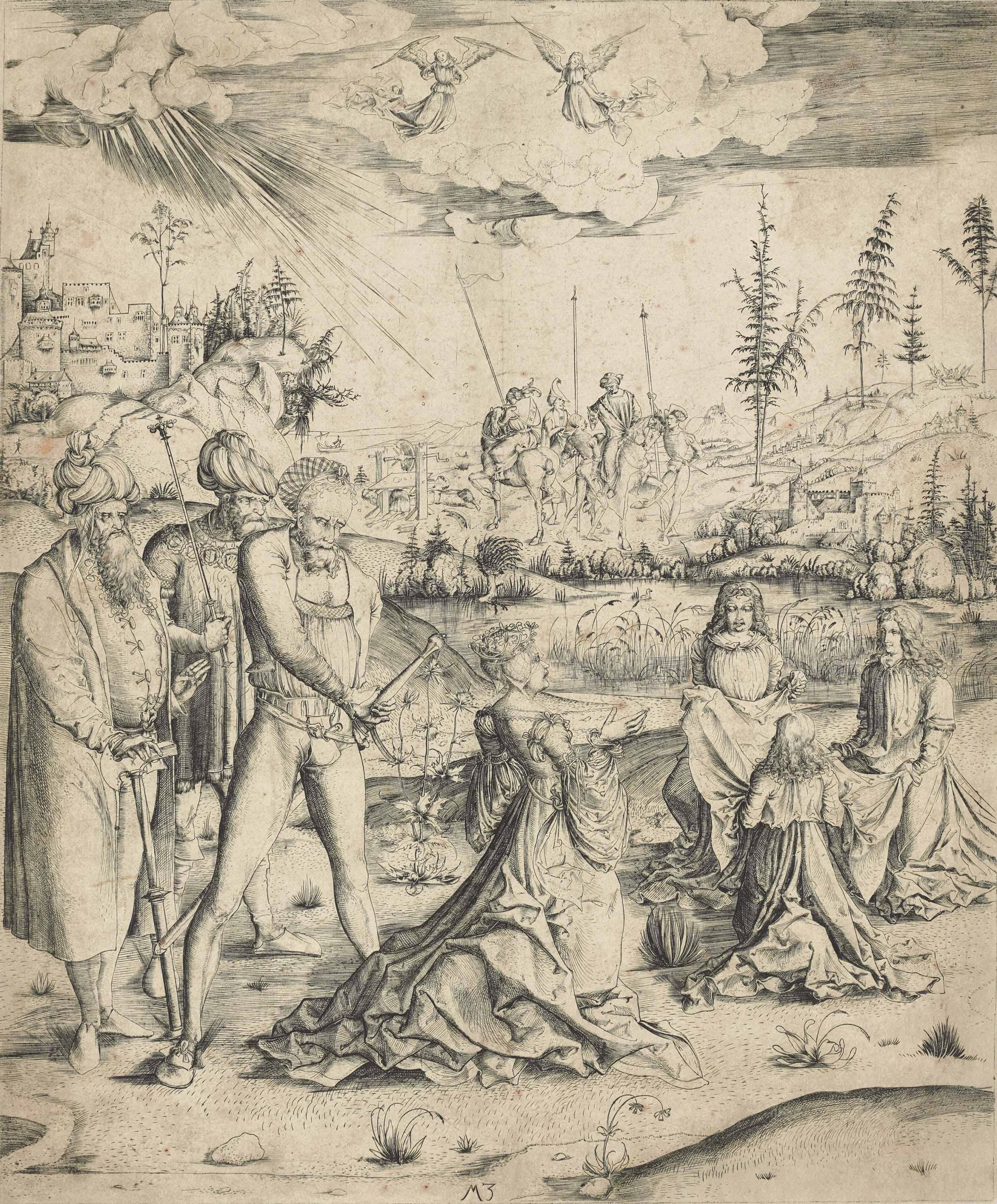 Master MZ - The Martyrdom Of Saint Catherine (B. 8; L. 9)