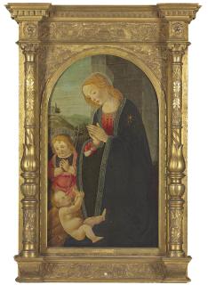 Master of The Fiesole Epiphany - The Madonna and Child with the Infant Saint John the Baptist