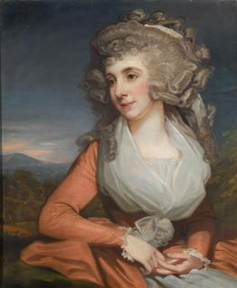 Mather Brown - A Portrait Of Mrs Mary Livius (1757-1837)
