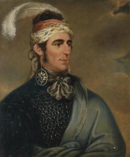 Mather Brown - Portrait of Major Norton, the Mohawk Chief Teyoninhokarawen