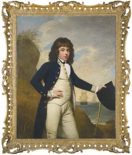 Mather Brown - Portrait Of William Leyborne Popham, R.N. (Died 1790), When Aged Seventeen, In Naval Uniform