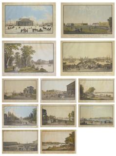 Mathias Gabriel Lory - A Rare Set Of Twelve Lithographs With Views Of St. Petersburg