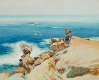 Mathias Joseph Alten - Bathers, Laguna Beach