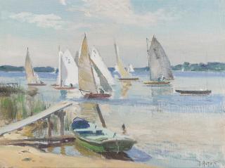 Mathias Joseph Alten - Sailing Boats Off Shore
