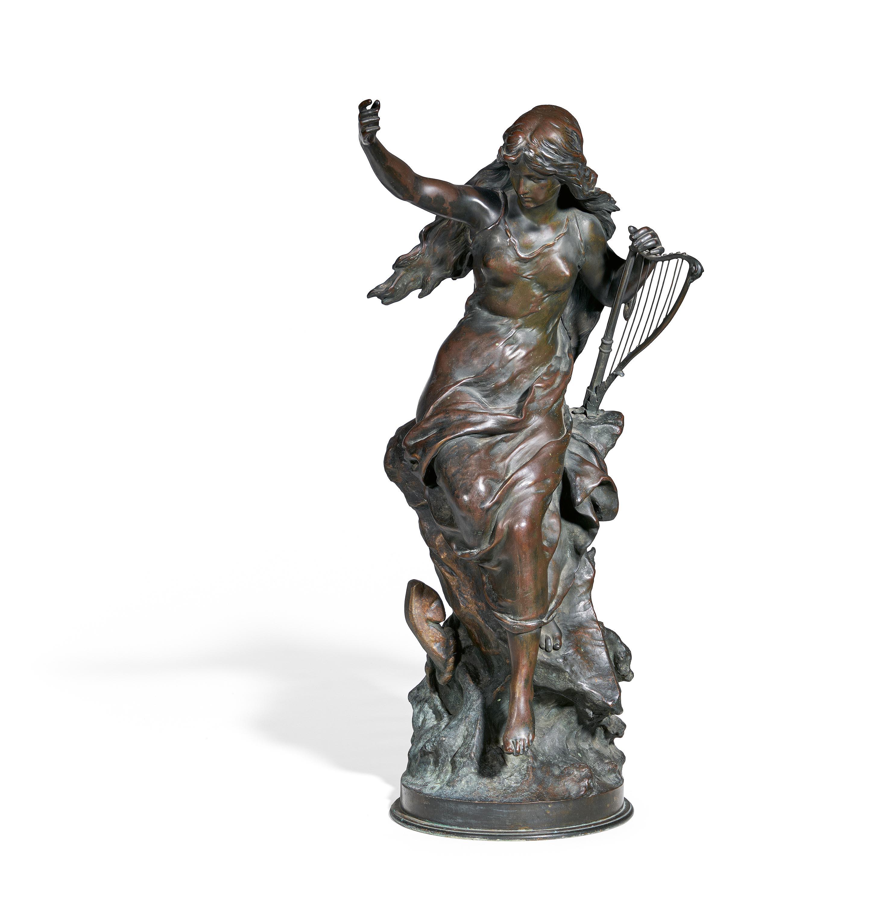 Mathurin Moreau - Die Harfespielerin.