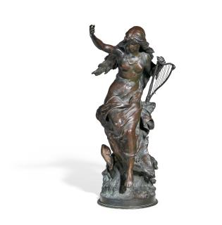 Mathurin Moreau - Die Harfespielerin.