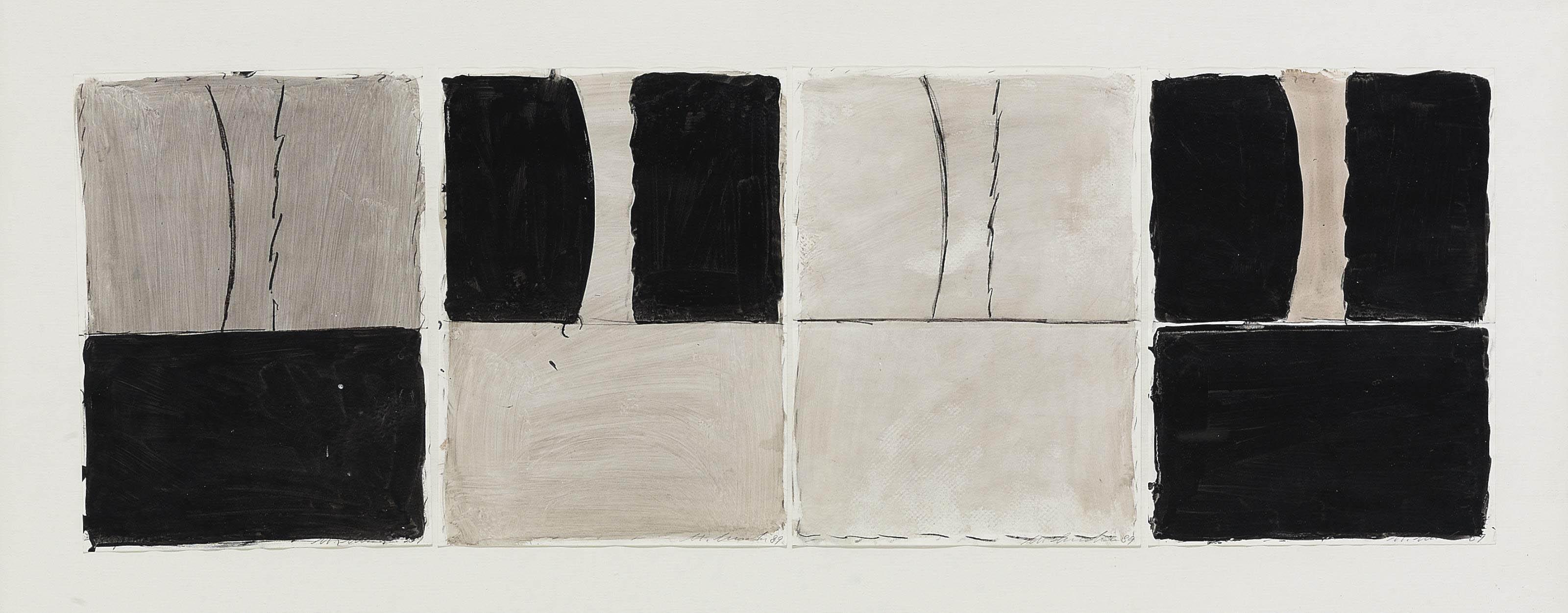 Matias Spescha - 4-teilige Serie: Ohne Titel, 1989