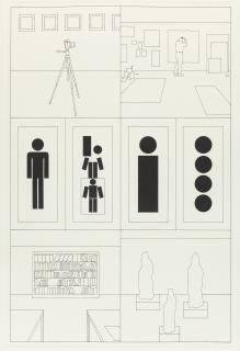 Matt Mullican - 8 Bll. aus: Organizational Legend.