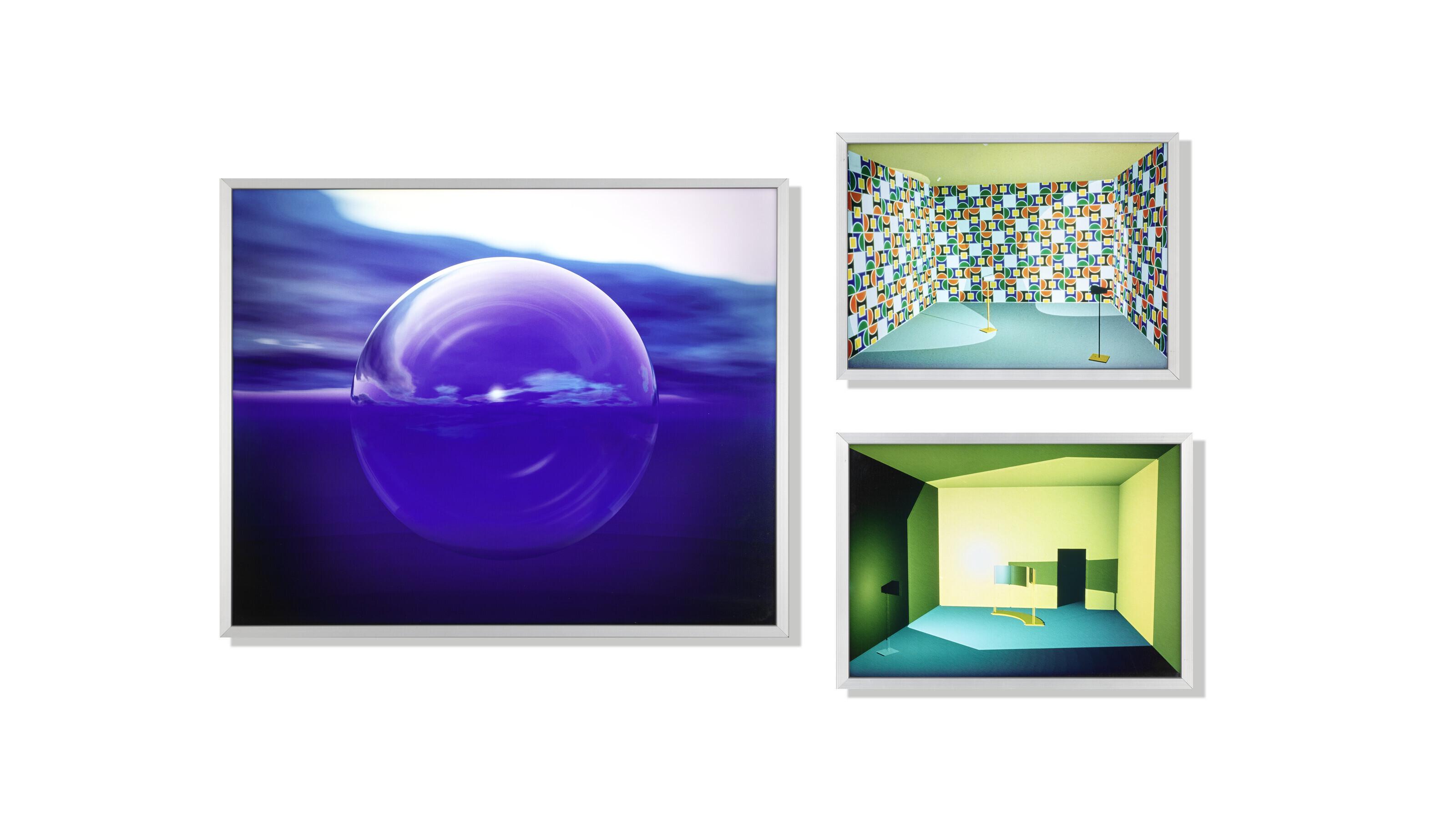 Matt Mullican - Untitled (computer generated database light patterns)