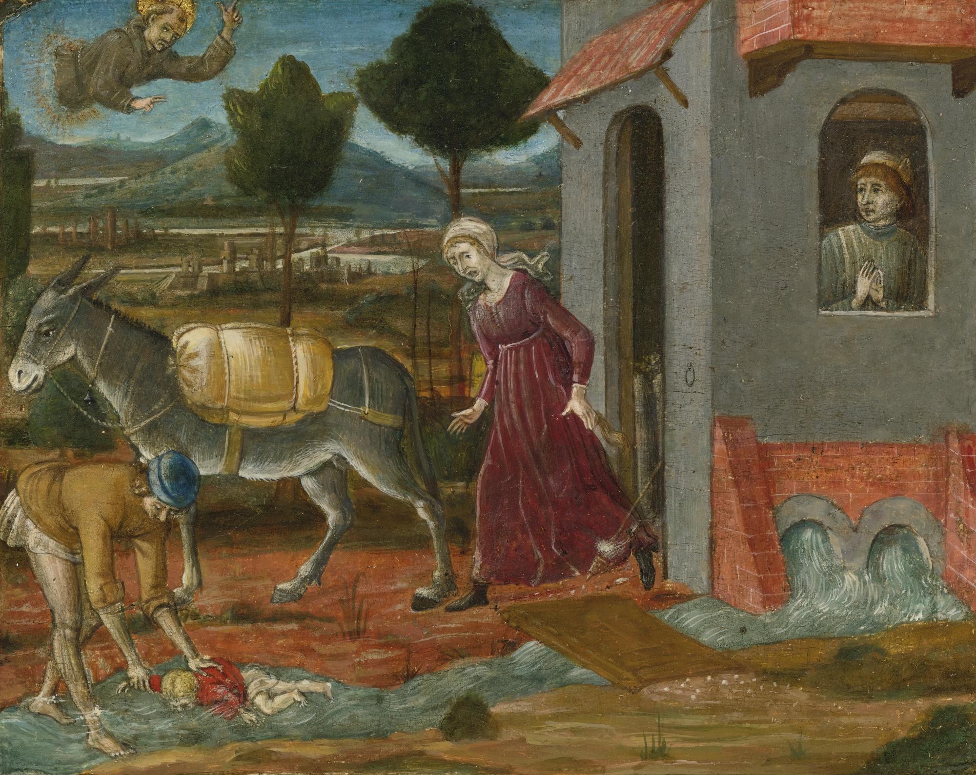 Matteo Di Giovanni - Saint Bernardino Restoring A Child To Life