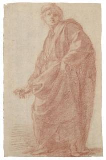 Matteo Rosselli - A man gesturing to the left, heavily robed