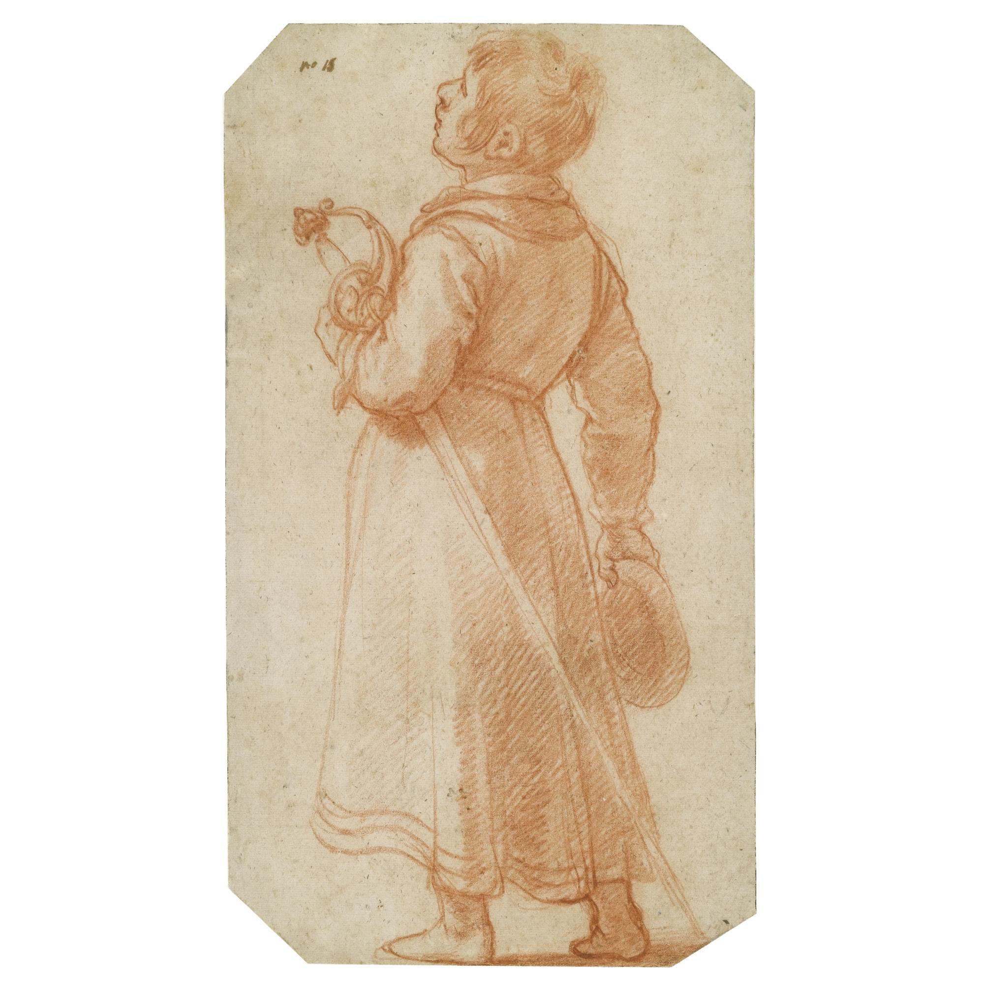Matteo Rosselli - A Young Boy Seen From Behind, Holding A Sword And A Cap
