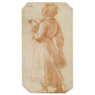 Matteo Rosselli - A Young Boy Seen From Behind, Holding A Sword And A Cap