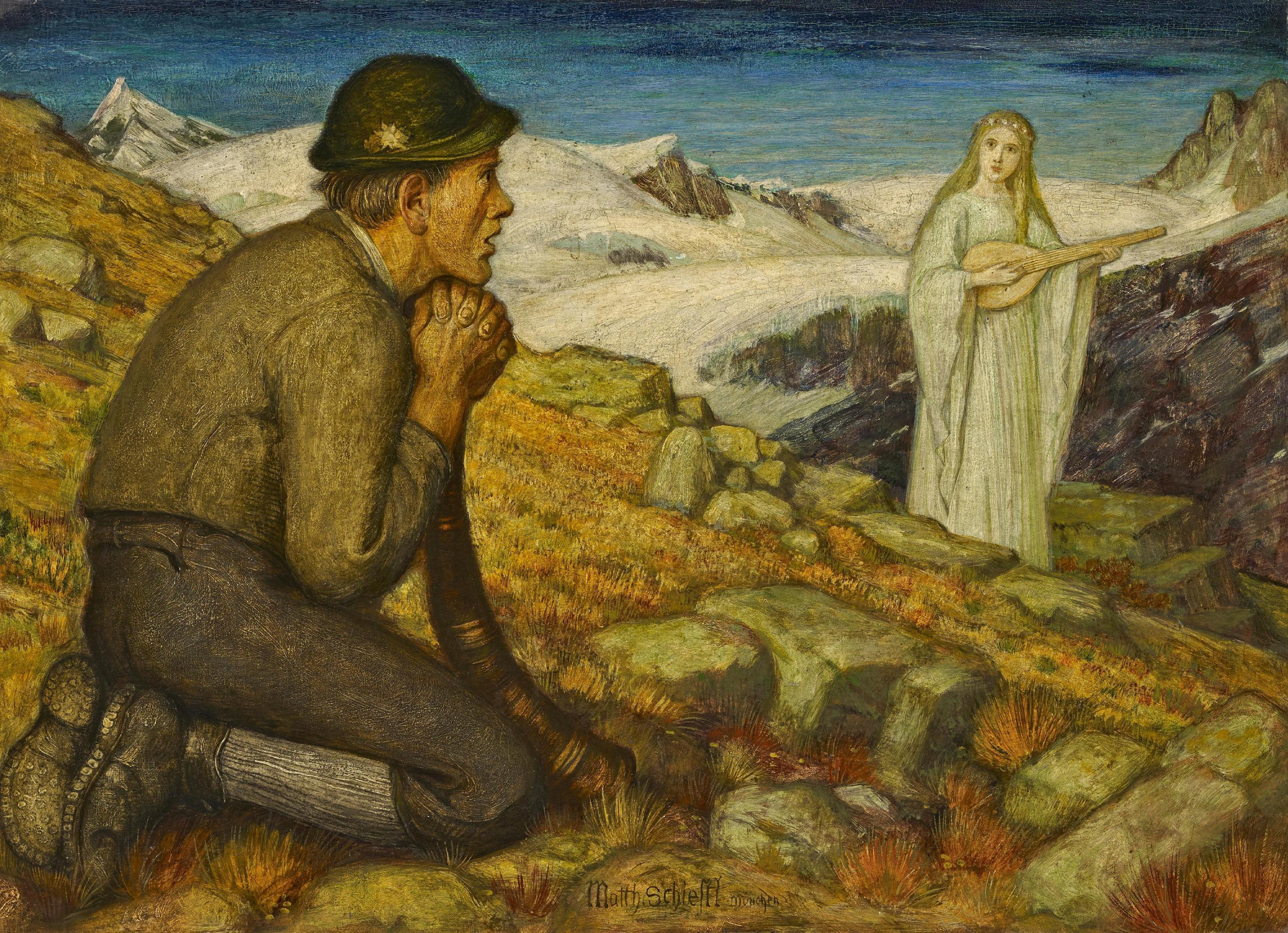 Matthäus Schiestl - Der Gletschergeist.