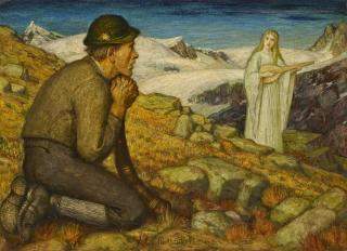 Matthäus Schiestl - Der Gletschergeist.