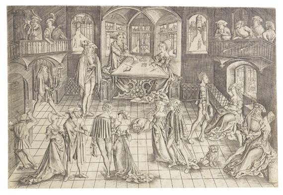 Matthäus Zasinger - Der große Ball in der Residenz des Herzog Albert IV. von Bayern