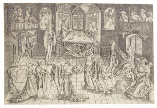 Matthäus Zasinger - Der große Ball in der Residenz des Herzog Albert IV. von Bayern