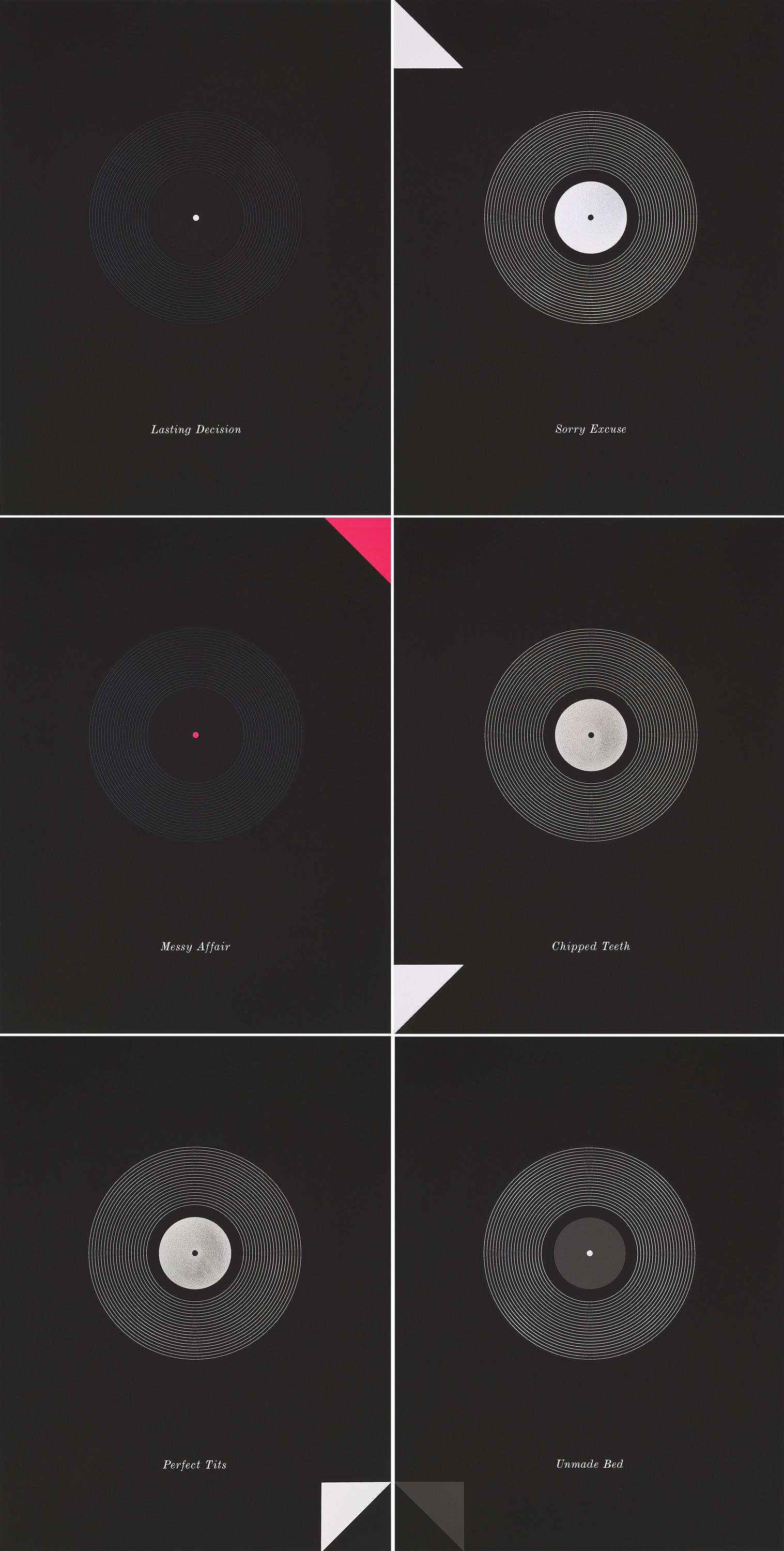 Matthew Brannon - Chipped Teeth, Perfect Tits, Sorry, Excuse, Messy Affair, Unmade Bed.