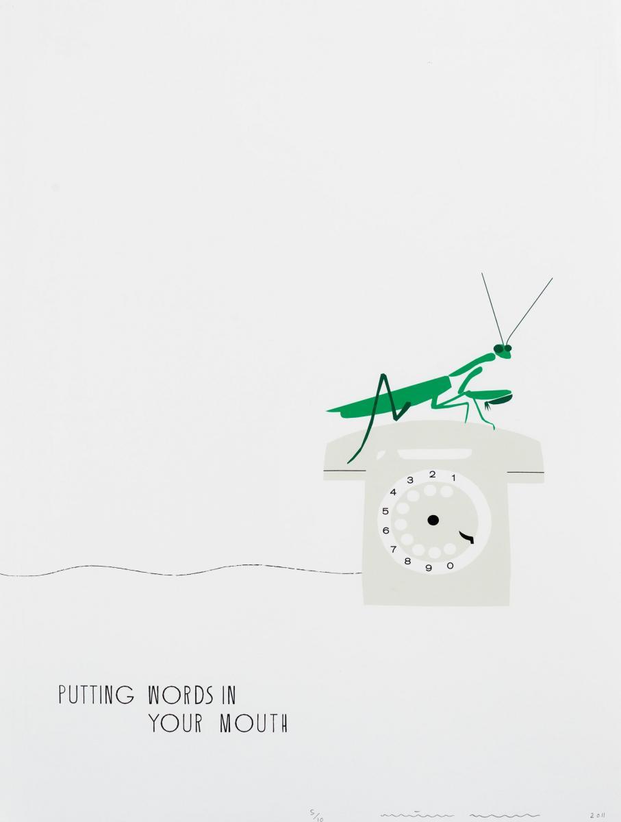 Matthew Brannon - Putting words in your mouth.