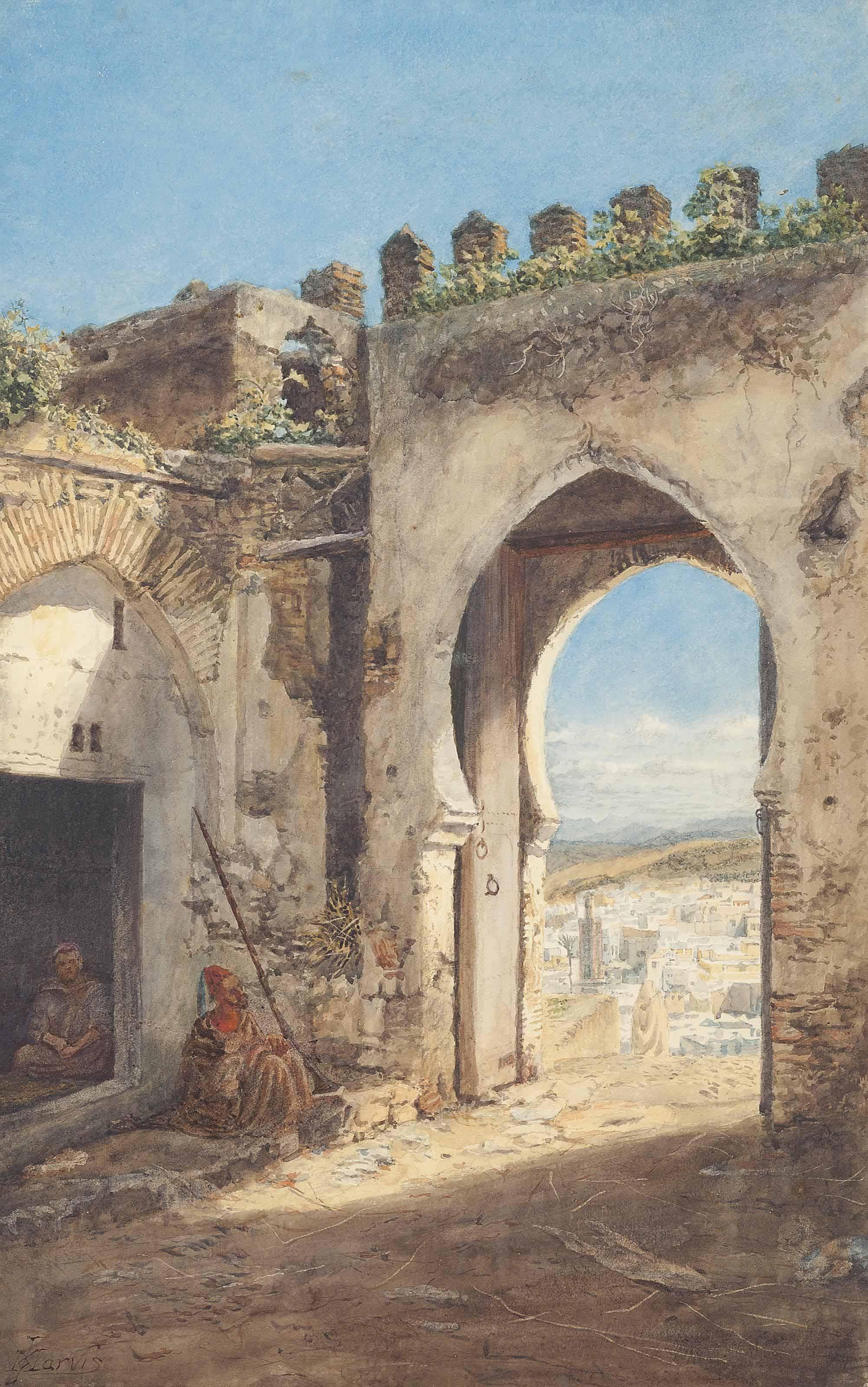 Matthew Jarvis - The Casbah Gate, Tangiers (Illustrated); And Preparing For A Journey