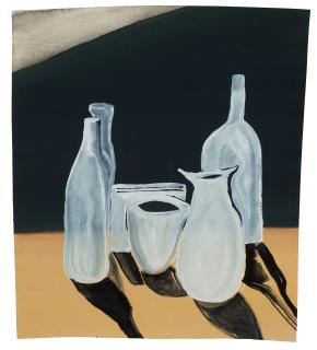 Matthew Wong - Still Life With Grey Vessels