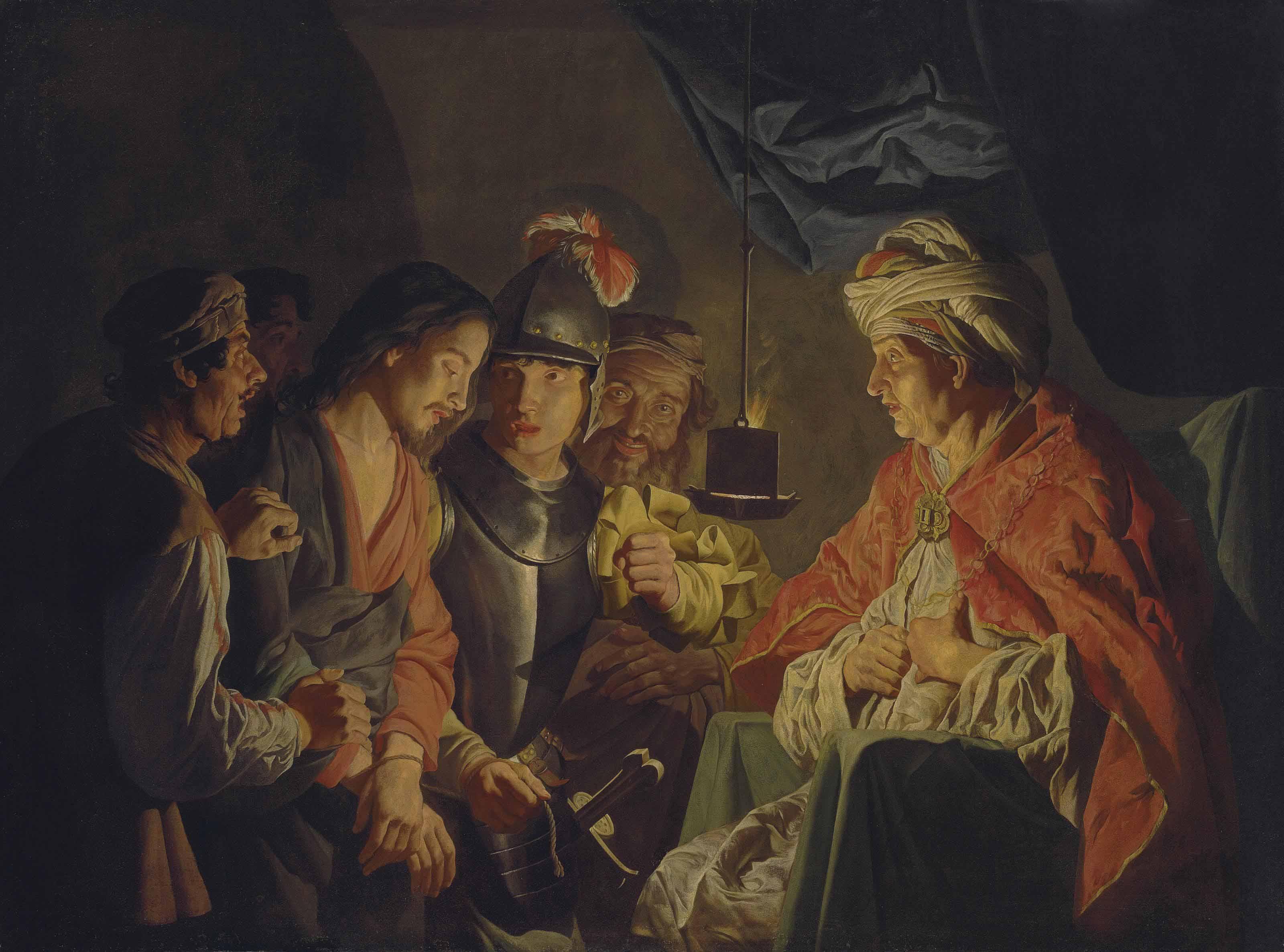 Matthias Stomer - Christ before Pilate