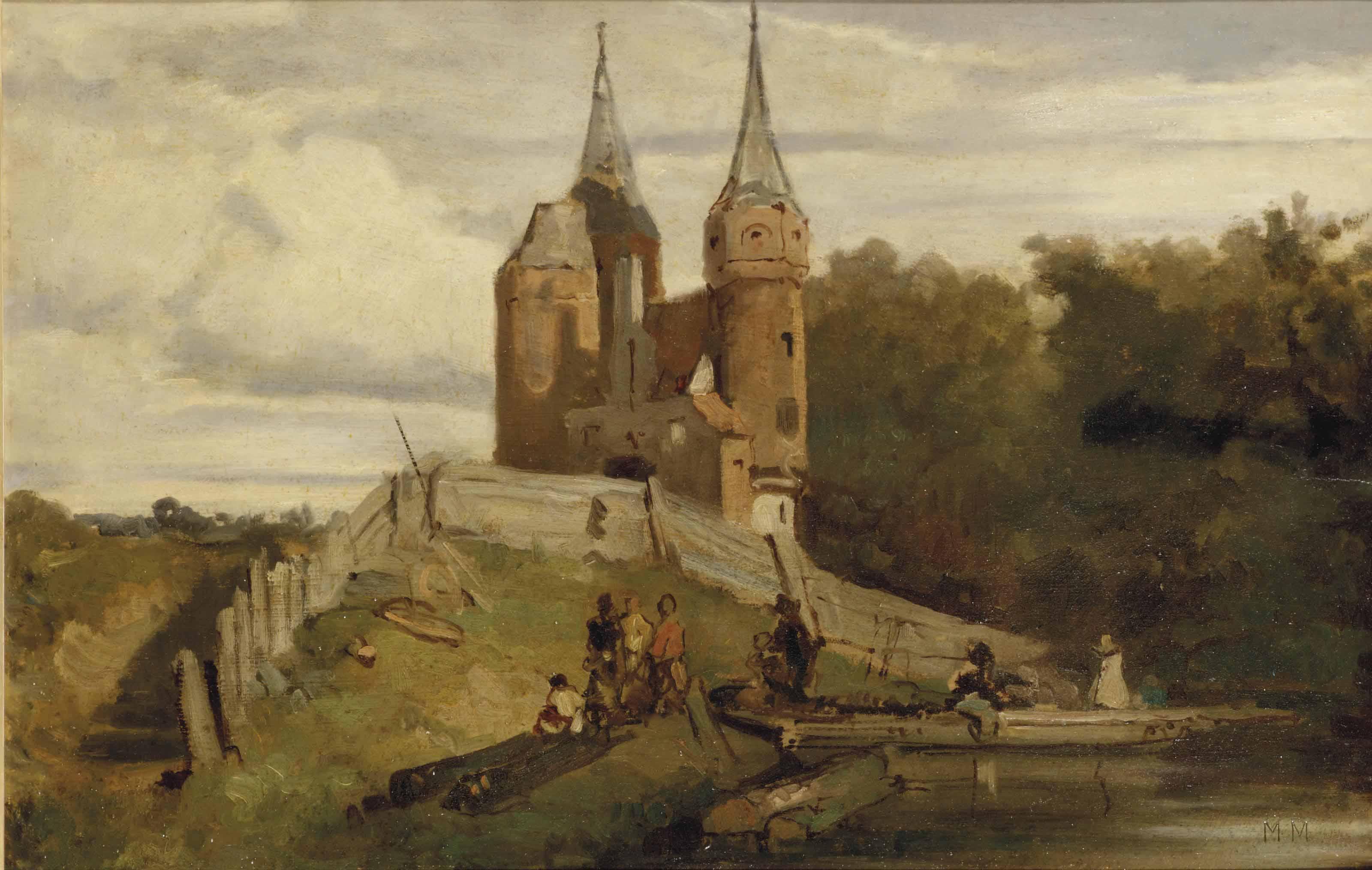 Matthijs Maris - De Oude Stadspoort Van Delft: The Old Citygate, Delft