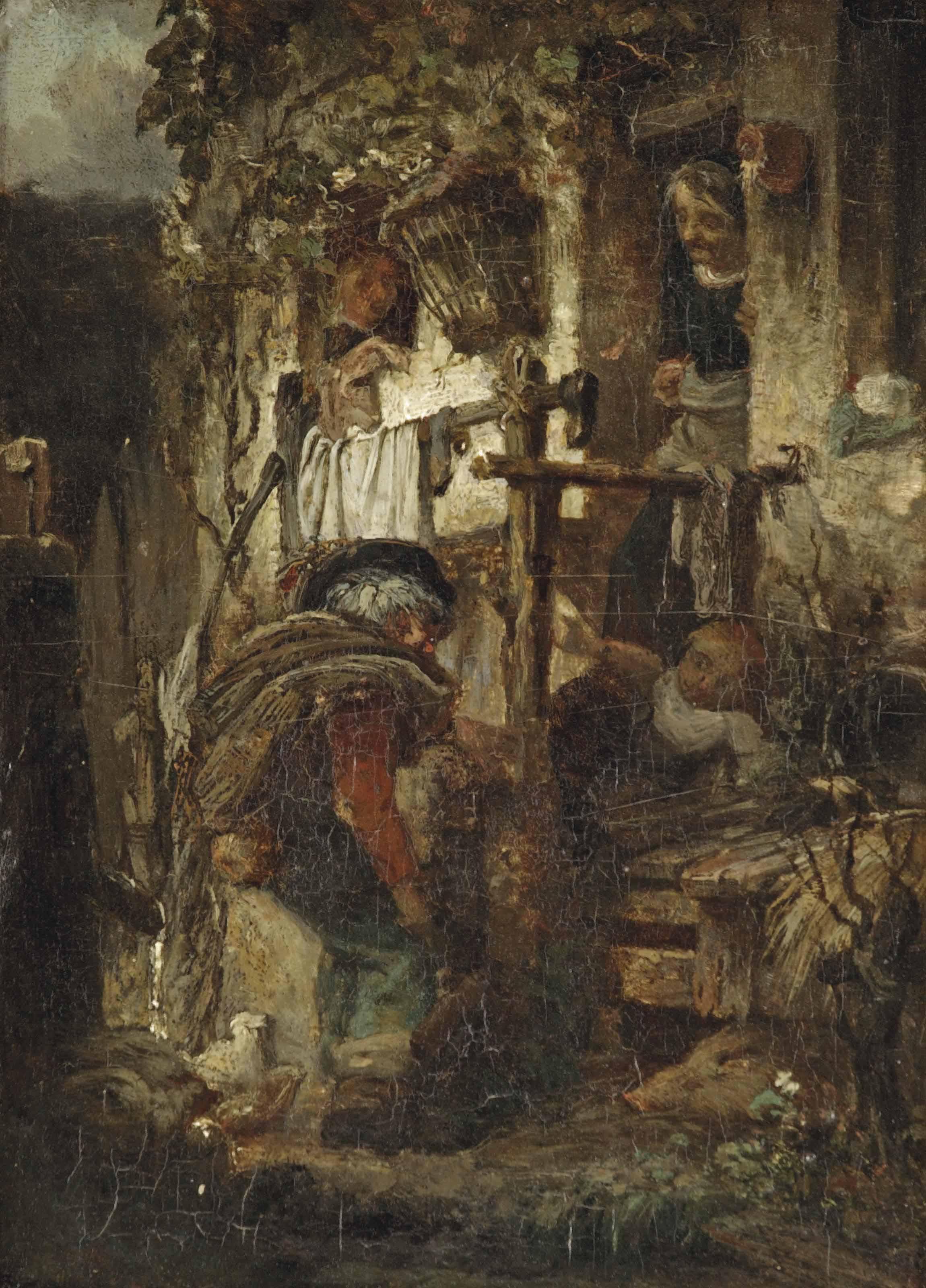 Matthijs Maris - The Return: de thuiskomst van het dronken mannetje