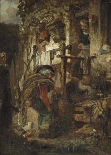 Matthijs Maris - The Return: de thuiskomst van het dronken mannetje