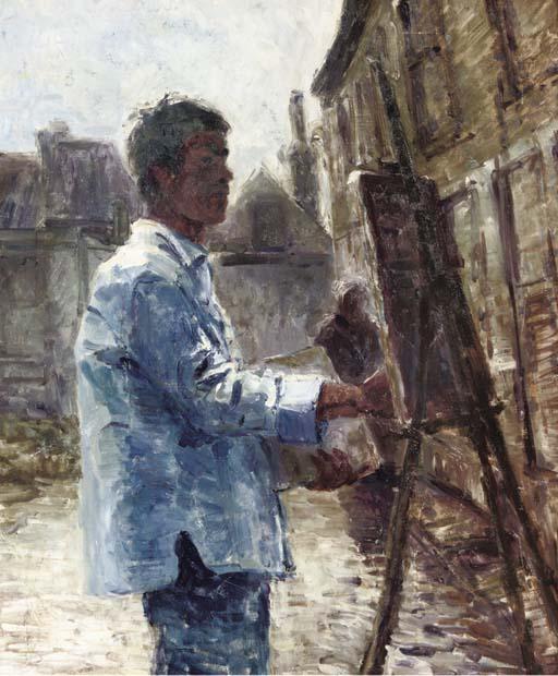 Matthijs Röling - Hans Barends schildert op straat