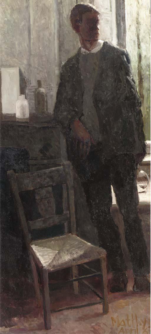 Matthijs Röling - Standing man near a fire place