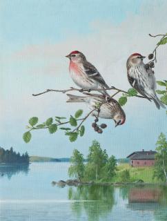 Matti Karppanen - Small Birds On A Branch.
