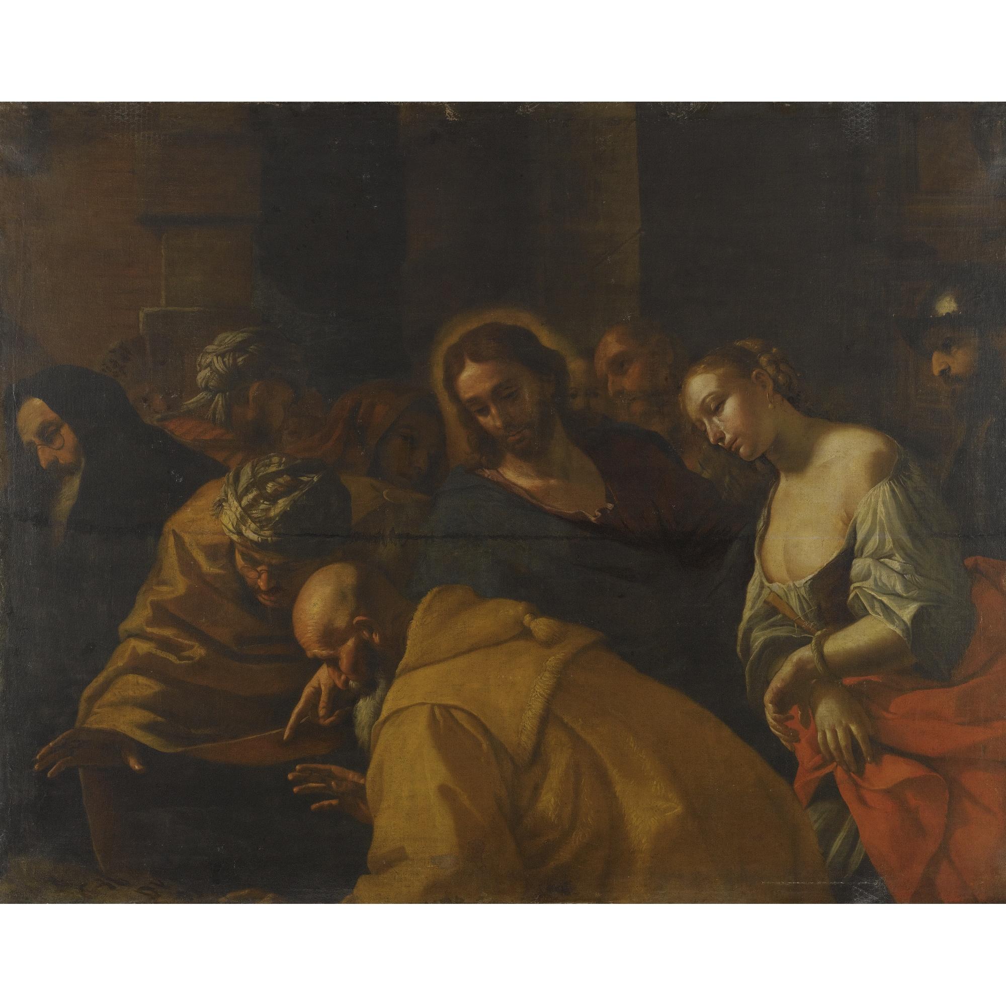 Mattia Preti - Christ And The Woman Taken In Adultery