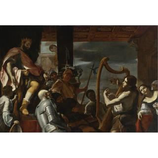 Mattia Preti - David Playing The Harp Before Saul