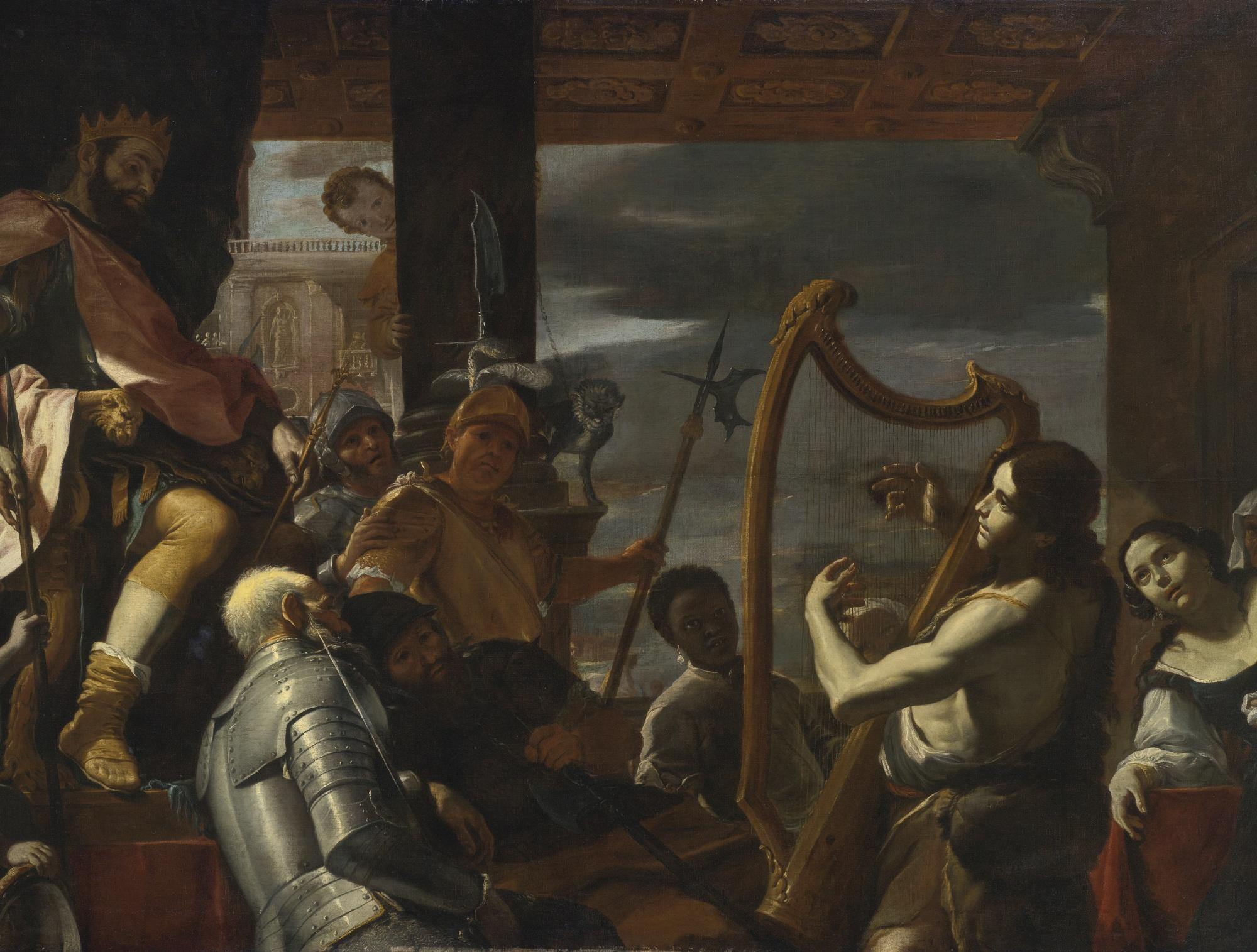 Mattia Preti - David Playing The Harp Before Saul