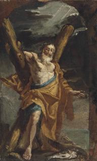 Mattia Preti - Saint Andrew - A Bozzetto