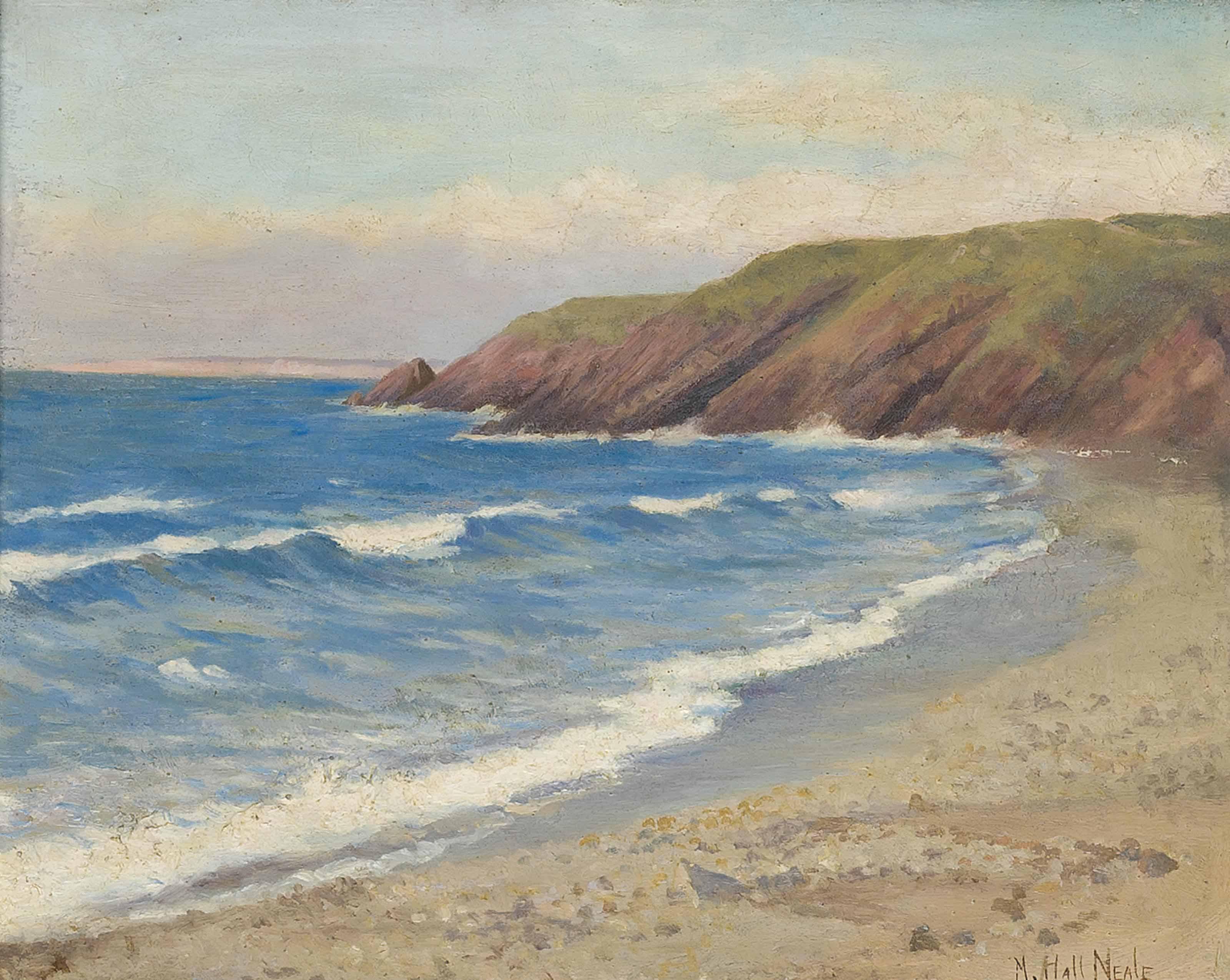 Maud Hall Neale - A sunny day on the coast