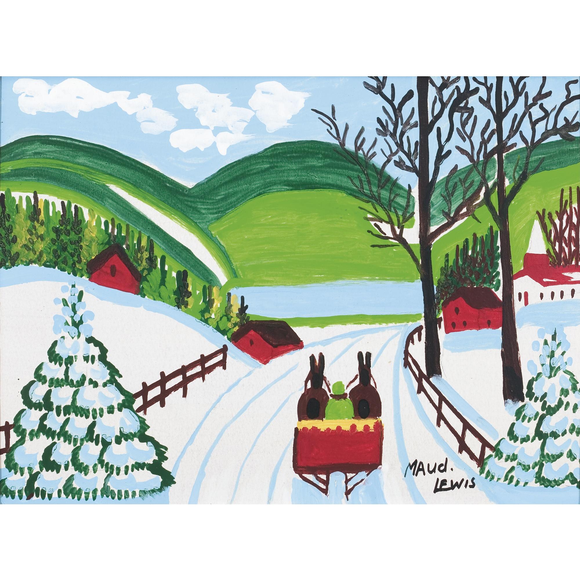 Maud Lewis - Sleigh Ride In Winter