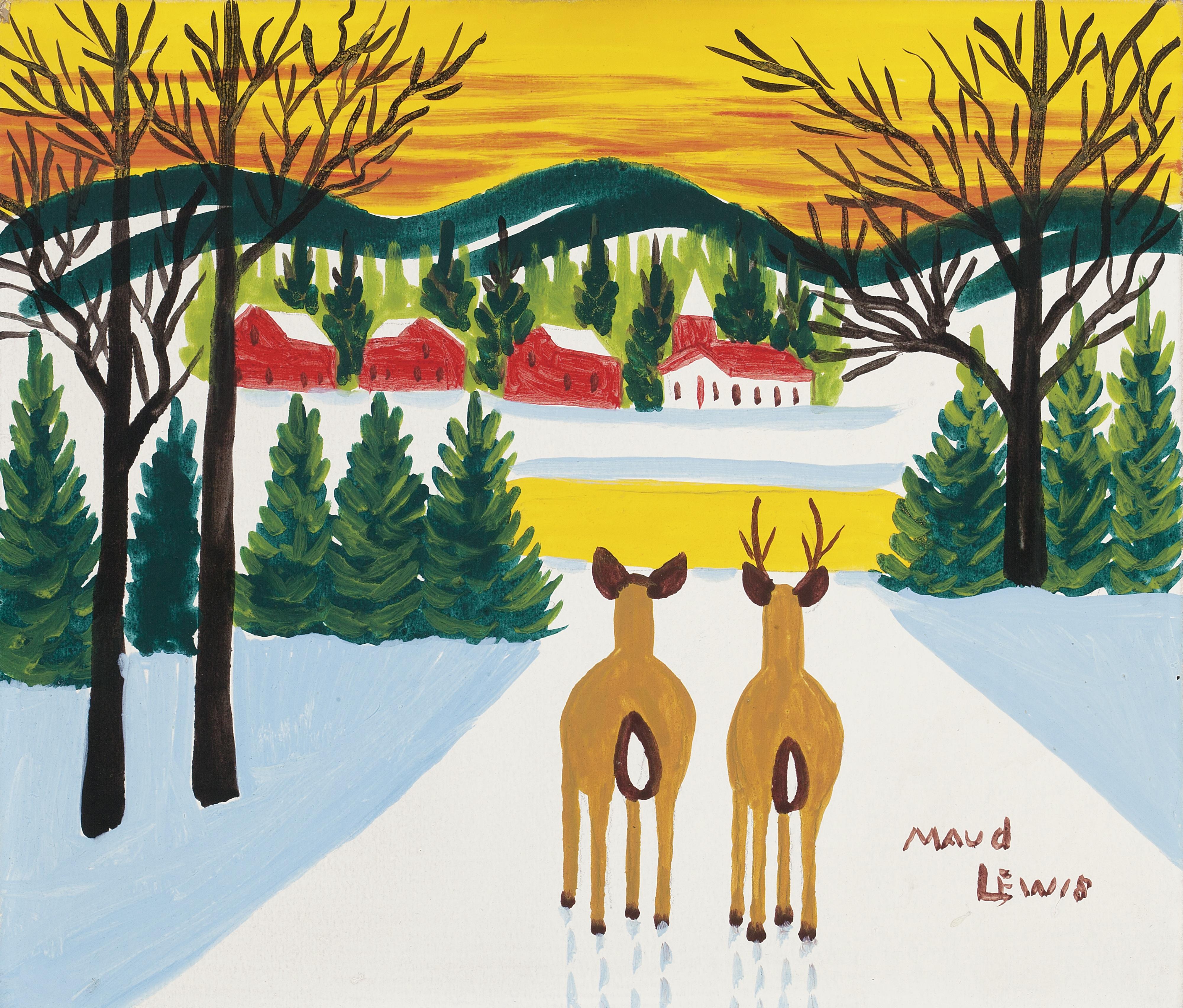 Maud Lewis - Winter Scene