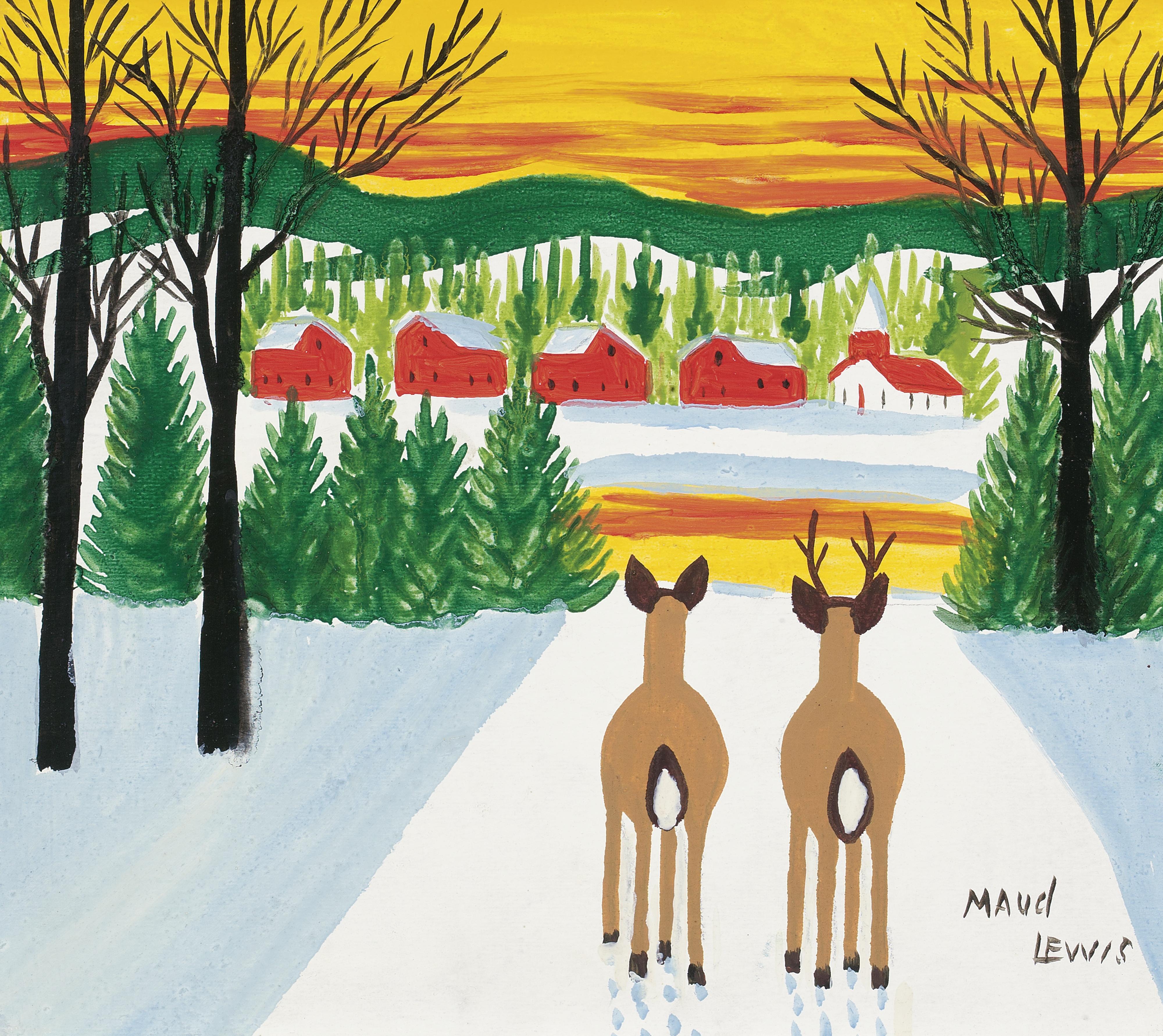 Maud Lewis - Winter Scene