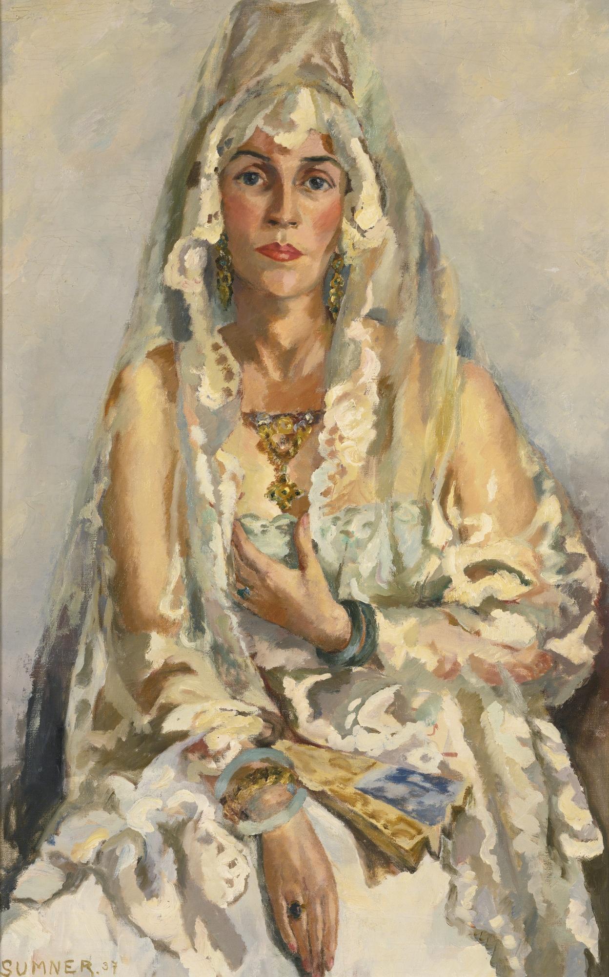 Maud Sumner - Portrait Of Mrs. Georges Van Muyden