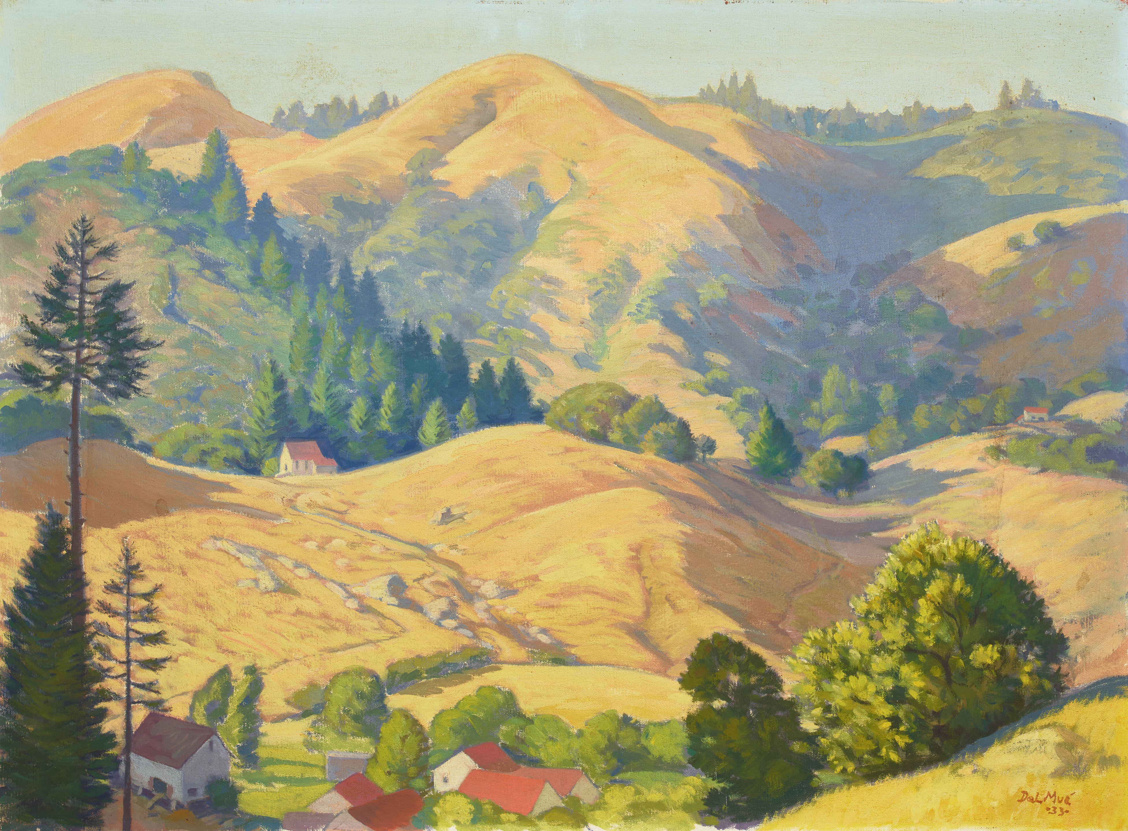Maurice August Del Mue - Forest Knolls, Summer 22 1/2 x 30 1/4 in. unframed