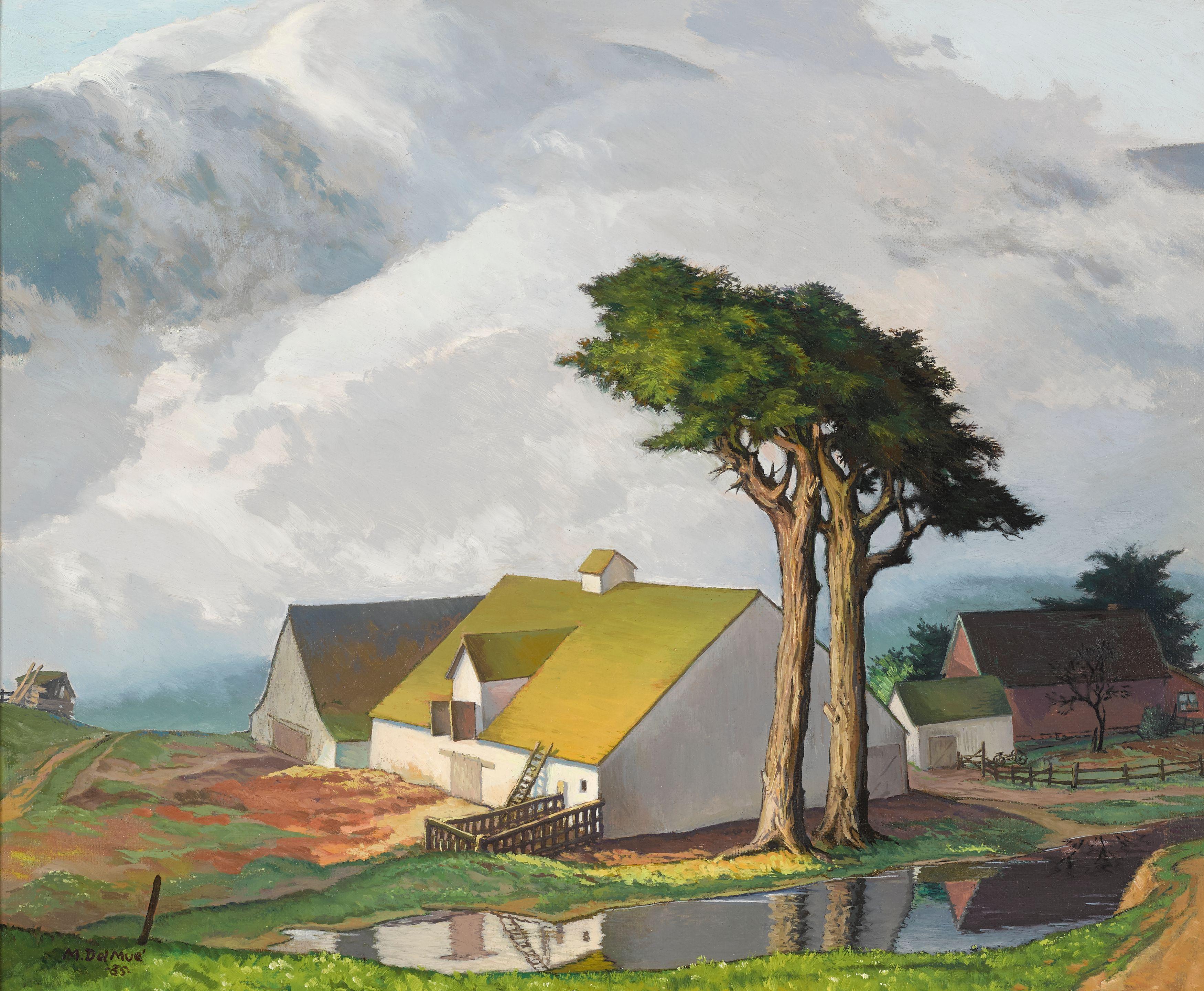 Maurice August Del Mue - Spring Fog near Pt. Reyes-Marin County