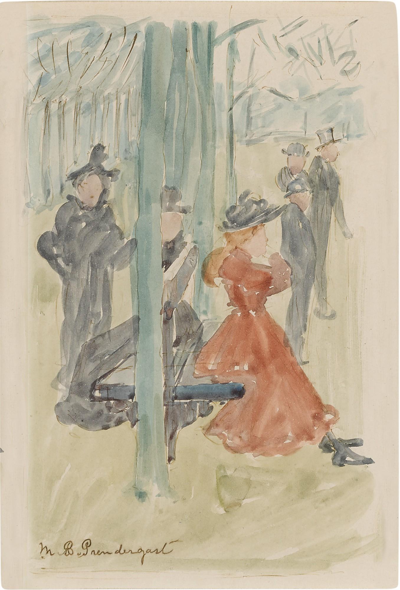 Maurice B. Prendergast - Park Scene (The Park)