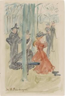 Maurice B. Prendergast - Park Scene (The Park)