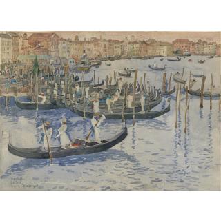 Maurice B. Prendergast - Venice: Traghetti-Battelli