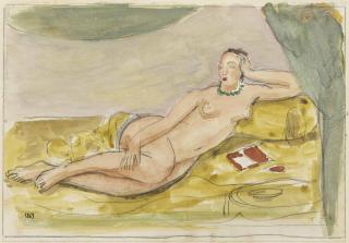 Maurice Barraud - Liegender Akt