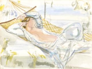 Maurice Barraud - Nu Au Hamac